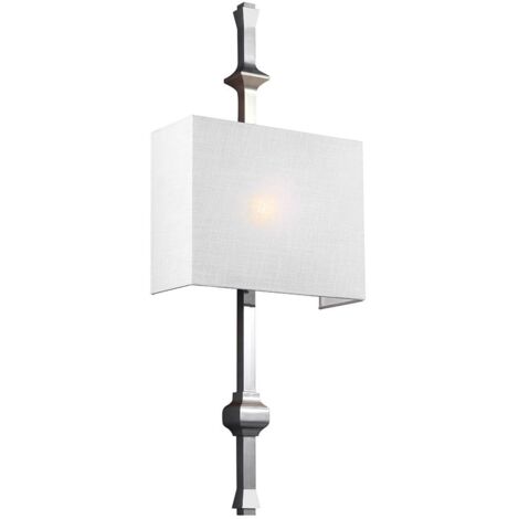 Elstead Teva - Applique murale d'intérieur à 1 ampoule, nickel poli, E27