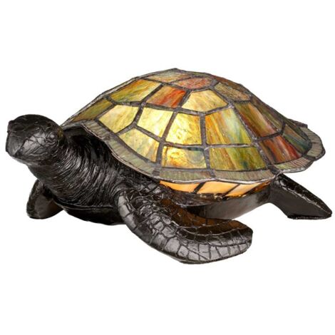 Elstead Tiffany Tierlampen Sawback Tiffany Lampe, Vintage Bronze, G9