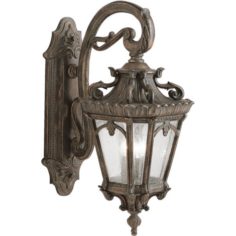 Elstead Tournai - Lanterna da parete grande da esterno a 3 luci Light Londonderry IP44, E14