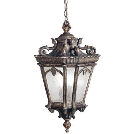 Elstead Tournai - Lanterne à chaîne de plafond extérieur à 4 ampoules Londonderry, E27