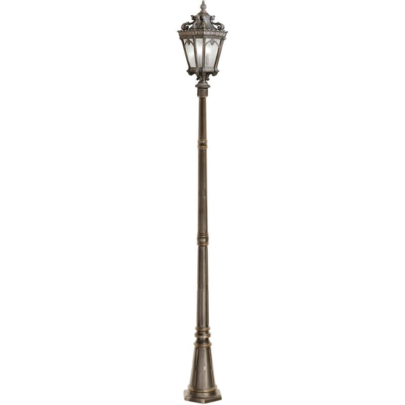 

Tournai - Linterna de poste de exterior grande de 3 luces Londonderry IP44, E14 - Elstead