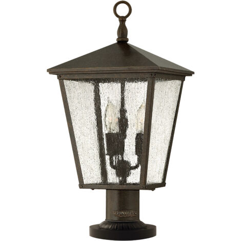 Elstead Trellis - Piantana da esterno a 3 luci Regency Bronze IP44, E14