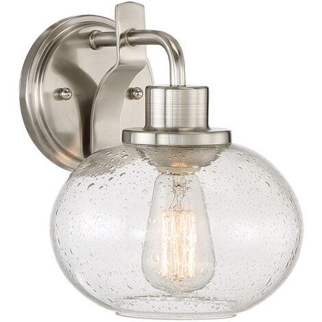 Elstead Trilogy 1 Licht Wandleuchte, Nickel gebürstet, E27
