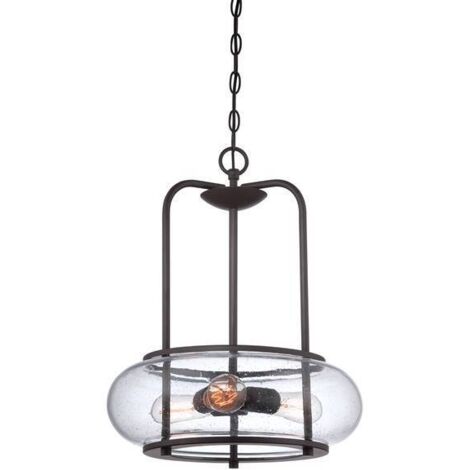 Elstead Trilogy - Lampadario a 3 luci in bronzo antico, attacco E27