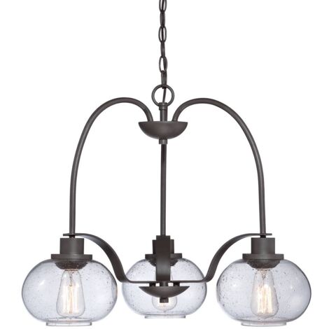 Elstead Trilogy - Multi Arm Kronleuchter 3 Light Old Bronze Finish, E27
