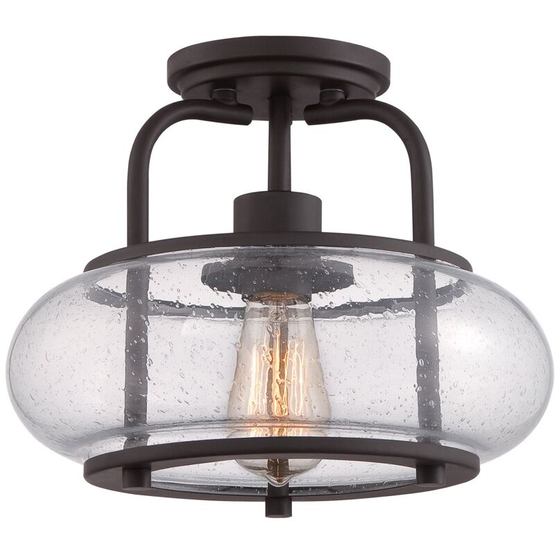 Sospensione Industrial Nordica Trilogy Metallo Bronzo Antico 1 Luce E27