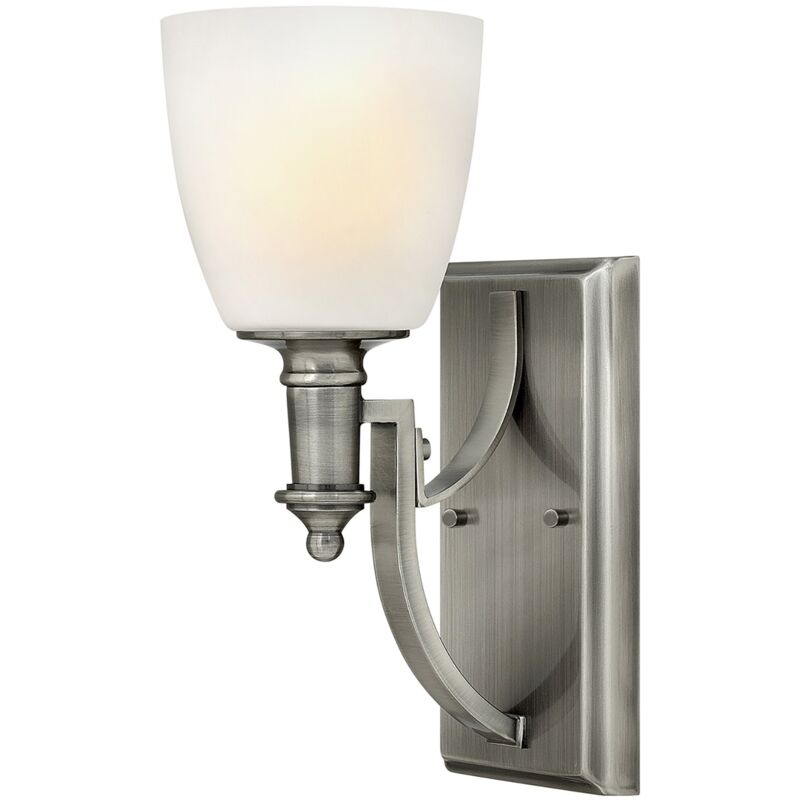 Elstead - Applique Classica Truman Acciaio Nichel Antico Vetro 1 Luce E27
