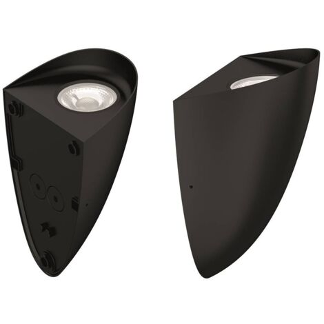 Elstead Vendela Applique d'extérieur affleurante noire, 3000K, IP65