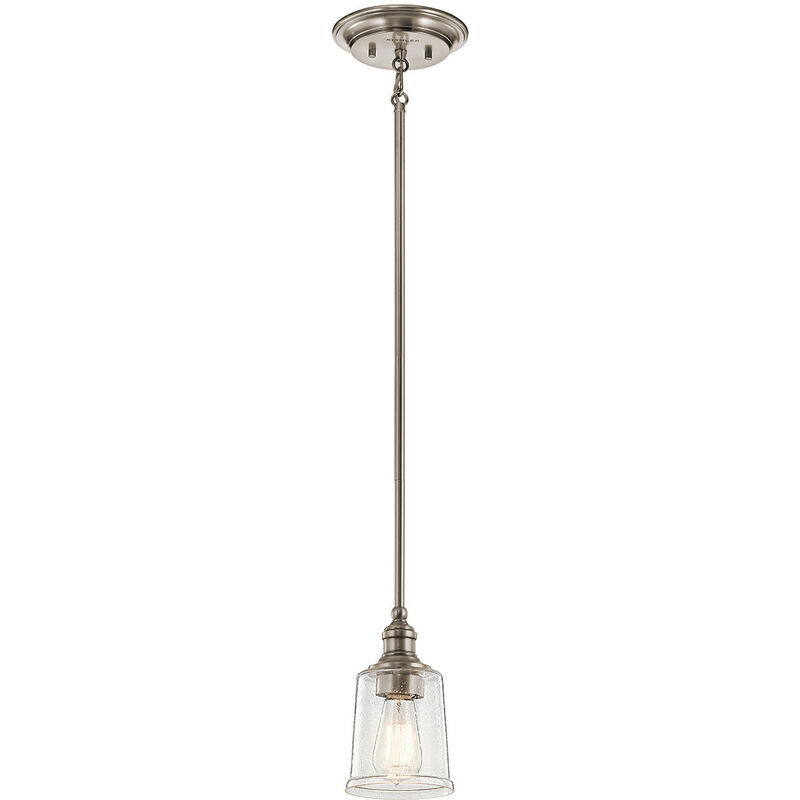 Elstead - Waverly 1 Light Mini Pendant, Classic Pewter, E27