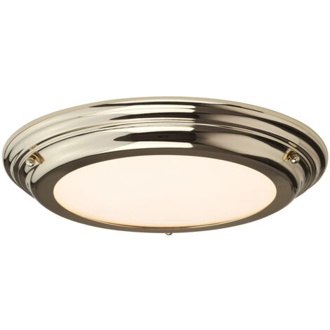 Elstead Welland - Plafonnier LED 1 Lumière - Laiton Poli