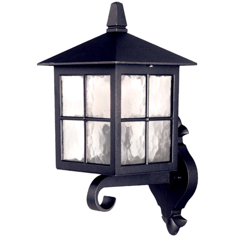 Winchester - Lanterna da parete per esterni 1 luce con luce nera IP44, attacco E27 - Elstead