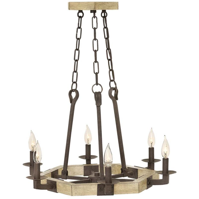 Lampadario lampada a sospensione lampada da soffitto in legno massello ferro d 62,6 cm lampada da sala da pranzo