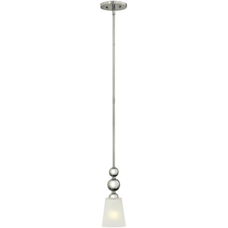 Elstead Zelda - 1 Lichtdecke Mini Anhänger poliertes Nickel, E27