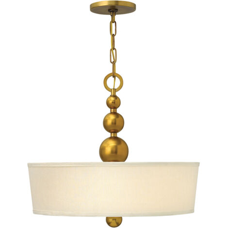 Elstead Zelda - 3 Licht Decke Anhänger Vintage Messing, E27