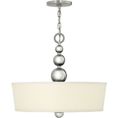 Elstead Zelda - 3 Lichtdeckenanhänger aus poliertem Nickel, E27