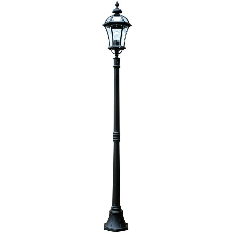 Elsteadbury - Lampione da esterno 1 luce Nero IP44, E27