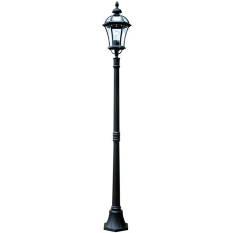 Elsteadbury - Lampione da esterno 1 luce Nero IP44, E27