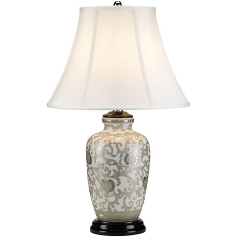 ElsteadthistleTHISTLE-TL - Lampada da tavolo a 1 luce - Bianco, finitura argento, E27
