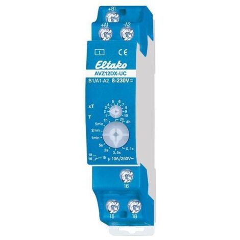 Eltako 23001302 AVZ12DX-UC Zeitrelais Monofunktional 230 V 1 St. Zeitbereich: 0.1 s - 40 h 1 Wechsle