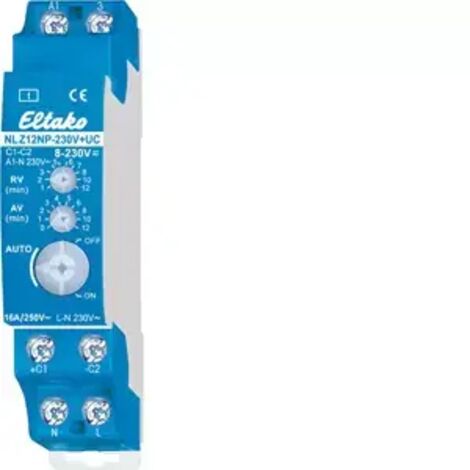 Eltako 23100704 NLZ12NP-230V+UC Nachlaufschalter  230 V/AC 1 St. Zeitbereich: 0.1 - 14400 s 1 Schlie