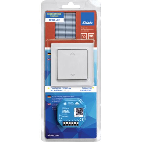 Eltako BPB55-J62 Blister-Pack senza fili Kit di controllo tapparelle Elemento di ombreggiatura Da incasso