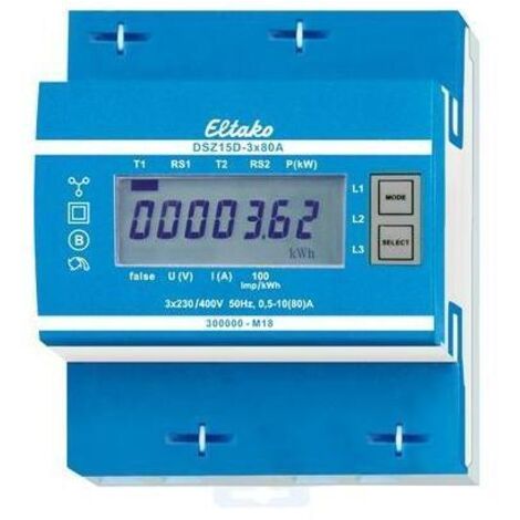 Eltako Drehstromzähler MID, geeicht DSZ15D-3x80A MID