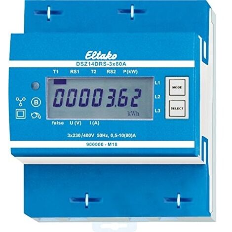 ELTAKO DSZ14DRS CONTATORE DI ENERGIA RADIO 3 X 80 A MID BUS RS485 400 V