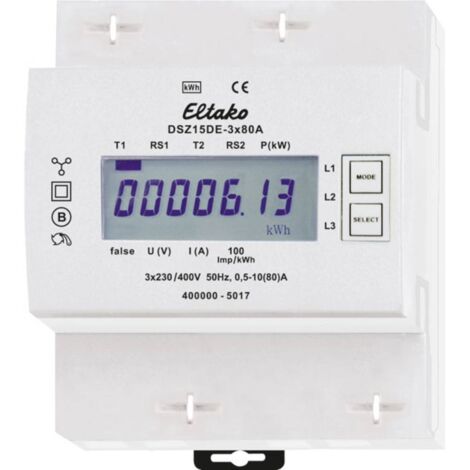 Eltako DSZ15DE contatore energia trifase 80A 400V