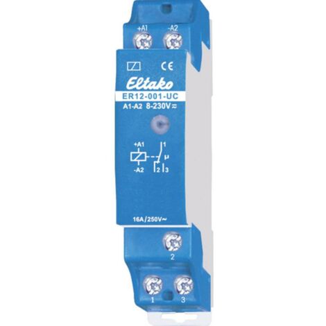 Eltako ER-12-001-8 230V relais électromécanique bleu blanc