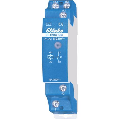 Eltako ER12DX-UC Relè di commutazione Tensione nom.: 230 V Corrente di commut. max.: 16 A 1 NA 1 pz.