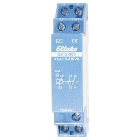 Eltako ES12-200 Télérupteur 2 Ingressi 16 A Blu Bianco