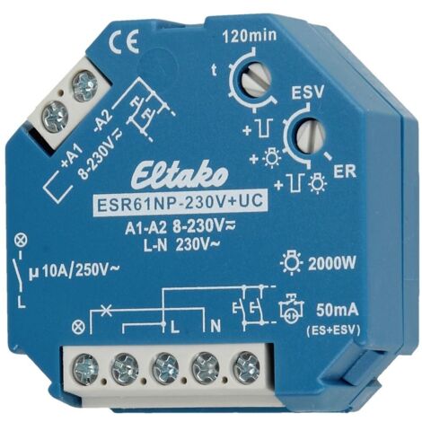 ELTAKO ESR61NP RELÉ DE IMPULSOS 8-230 V/UC