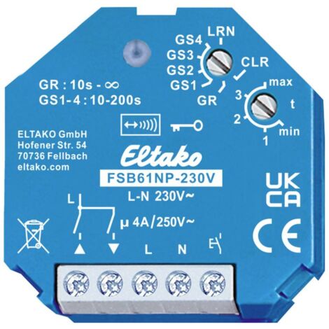 Eltako FSB61NP 230V attuatore senza fili blu bianco