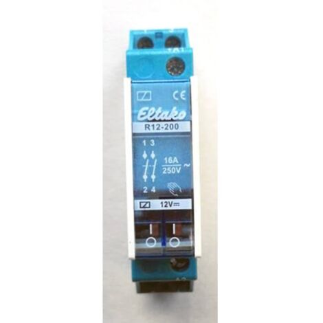ELTAKO INSTALLATION RELAIS 16 A, 2 S R 12-200-12 V DC, 1393775