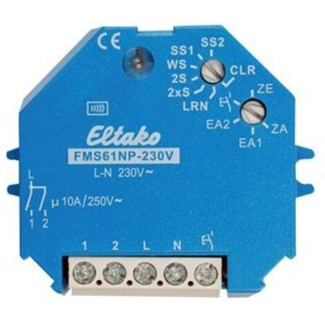 ELTAKO INTERRUPTOR INALAMBRICO ACTUADOR INTERRUPTOR IMPULSOS ELÉCTRICOS 1 VO 30200330