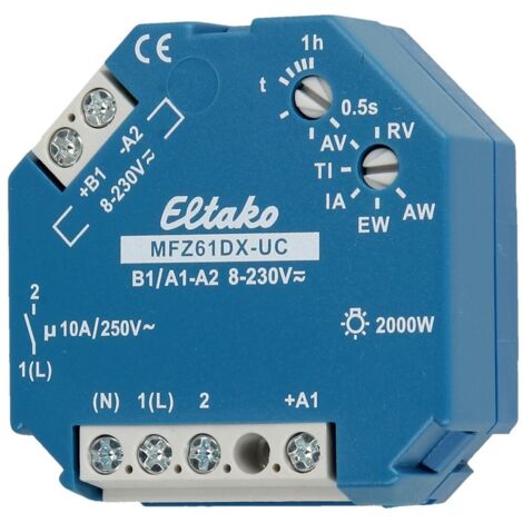 ELTAKO MFZ61DX-UC RELÉ DE TIEMPO PROGRAMACIÓN ANALÓGICA MULTIFUNCIÓN