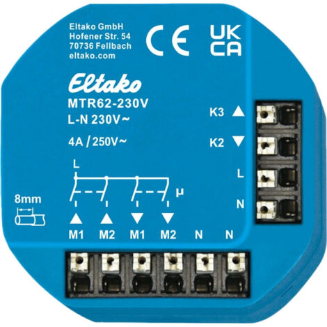 Eltako MTR62-230V Relais de séparation Tension nominale: 230 V Courant de commutation (max.): 4 A 1 pc(s)