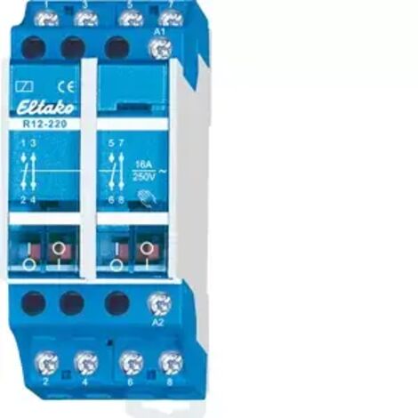 Eltako R12-220-230V Schaltrelais Nennspannung: 230 V Schaltstrom (max.): 16 A 2 Öffner, 2 Schließer
