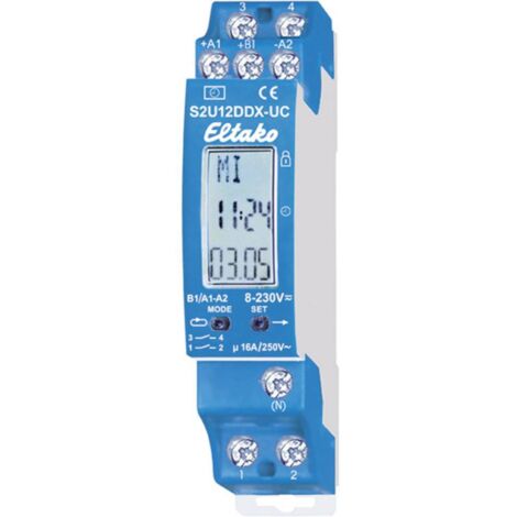 Eltako S2U12DDX-UC Timer per guida DIN 230 V