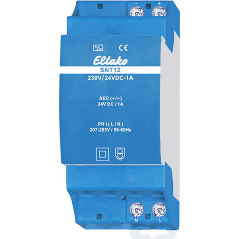 Eltako SNT12-230V/24VDC-1A Hutschienen-Netzteil (DIN-Rail) 1 A 24 W Anzahl Ausgänge:1 x Inhalt 1