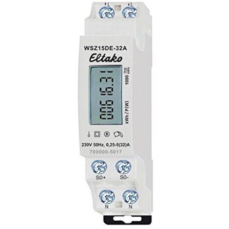 ELTAKO WSZ15DE 32 A MEDIDOR, UNGEEICHT, 230 V