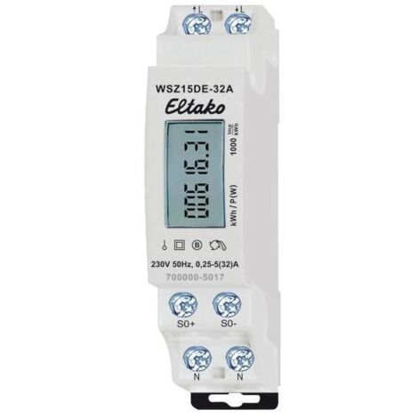 Eltako WSZ15DE-32A 28032615 Wechselstromzähler  digital 32 A   1 St.