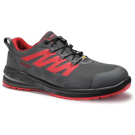 Elten Sicherheitshalbschuh MARTEN XXSports grey-red Low ESD S1, Gr. 40