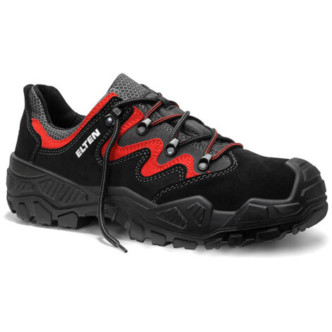 Elten Sicherheitshalbschuh MICK black-red Low ESD S2, Gr. 41