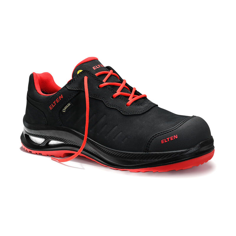 Elten Sicherheitshalbschuh Stewart Xxg Pro Gtx Black-red Low Esd S3 Hi Ci, Gr. 47