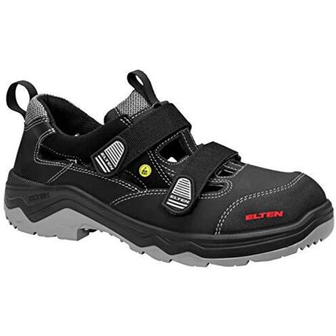 Elten Sicherheitssandale Laslo Esd S1P - Scarpe Antinfortunistiche Unisex Adulto, Nero (Schwarz 1), 45 Eu