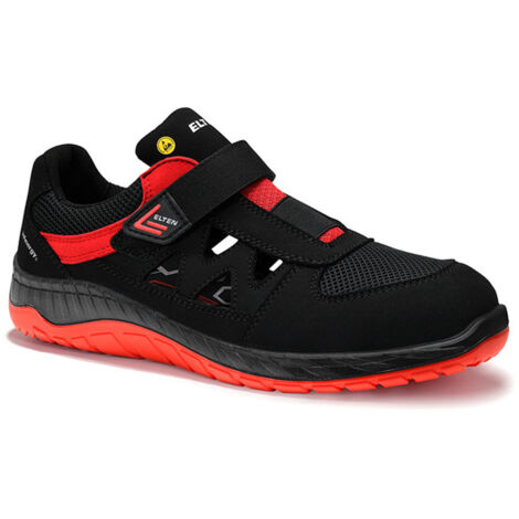 ELTEN Sicherheitssandale LONNY red Easy ESD S1P Arbeitsschuh mit Stahlkappe, Größe: 43