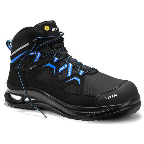 Elten Sicherheitsstiefel FRY XXG Pro GTX black-blue Mid ESD S3 HI CI, Gr. 42