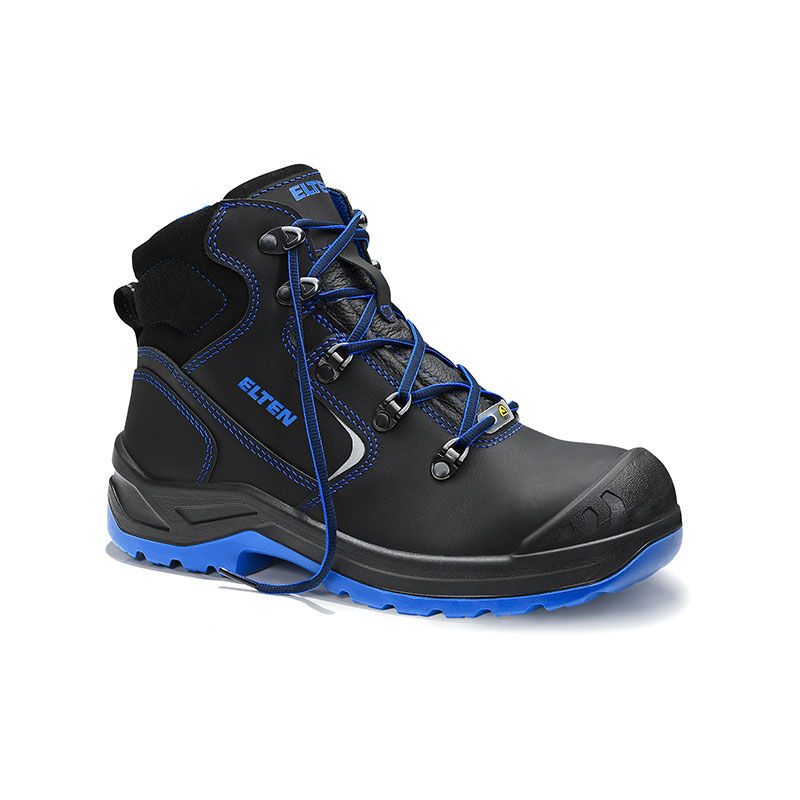 Elten Gmbh Elten Damen-sicherheitsschnürstiefel Lena Black-blue Mid Esd S3, Gr. 34