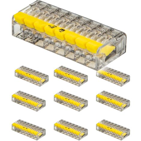 ELTROPA Steckklemme (10 Stück) Typ EHK - Klemme für 8 flexible & Massivleiter 0,2 bis 2,5 mm²